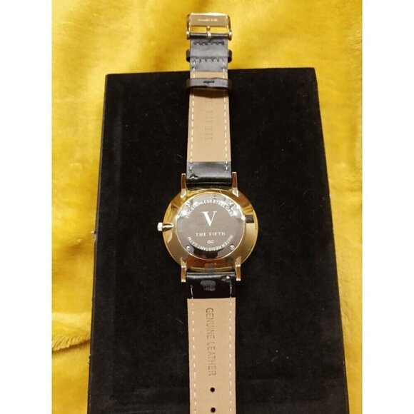 The Fifth Watch Black and Gold Tone 316L needs new battery